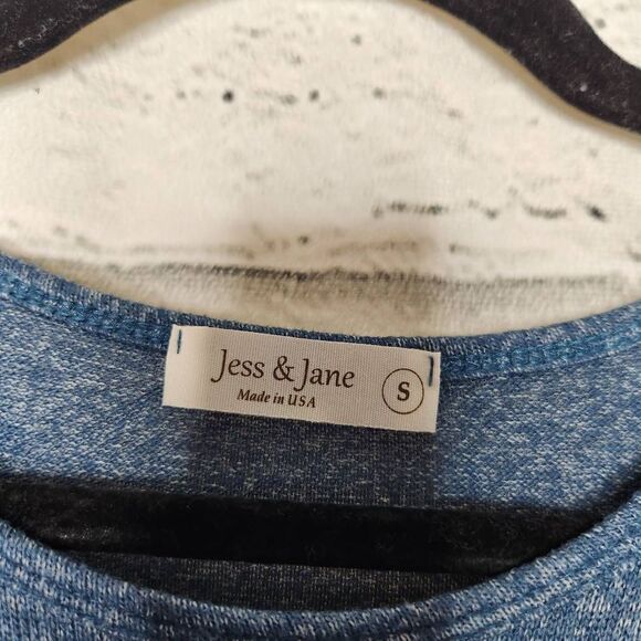 Jess and Jane Ferndale Knit Leaf Blue Long Sleeve Sweater Tunic Womens Small - Picture 15 of 16